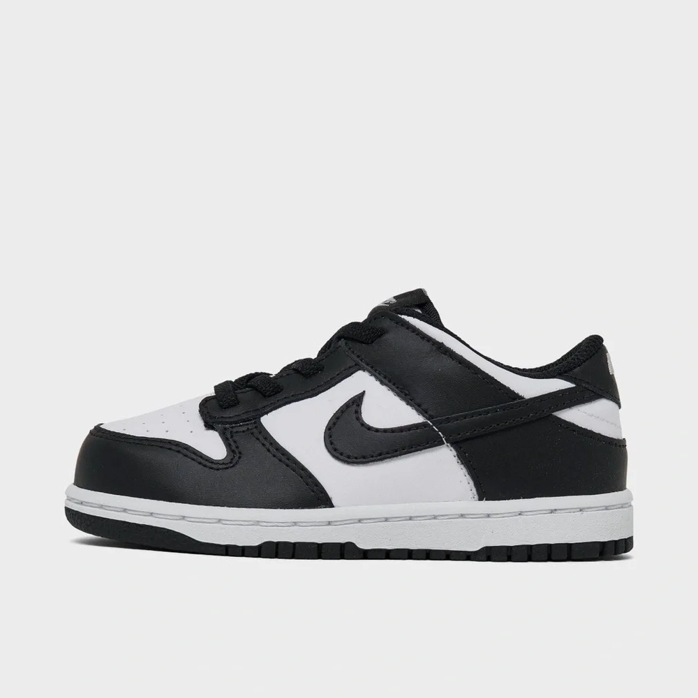 Nike Kids Black & White Low Dunk Sneakers 9C